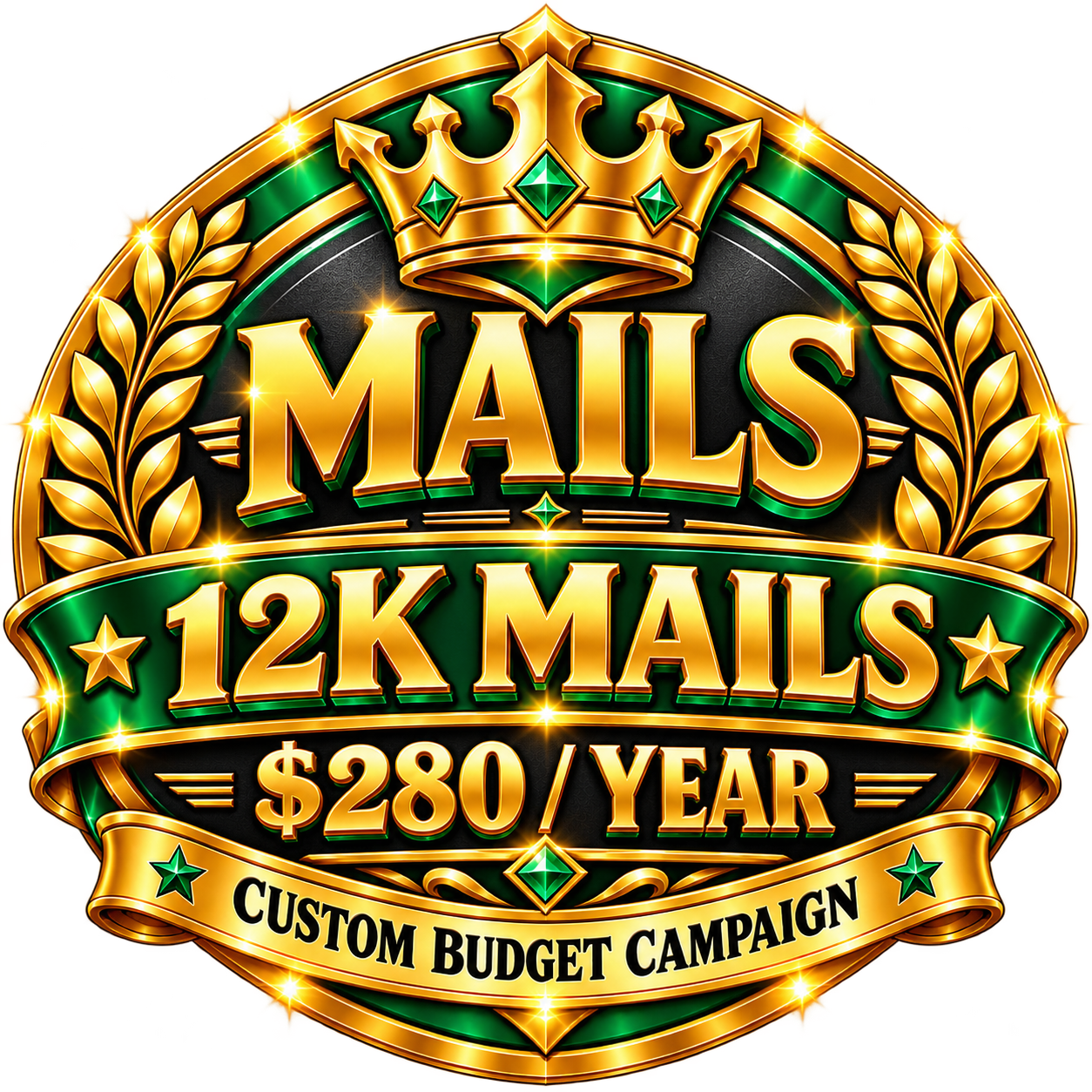 MAILS: 12,000 targeted emails across one year for $280