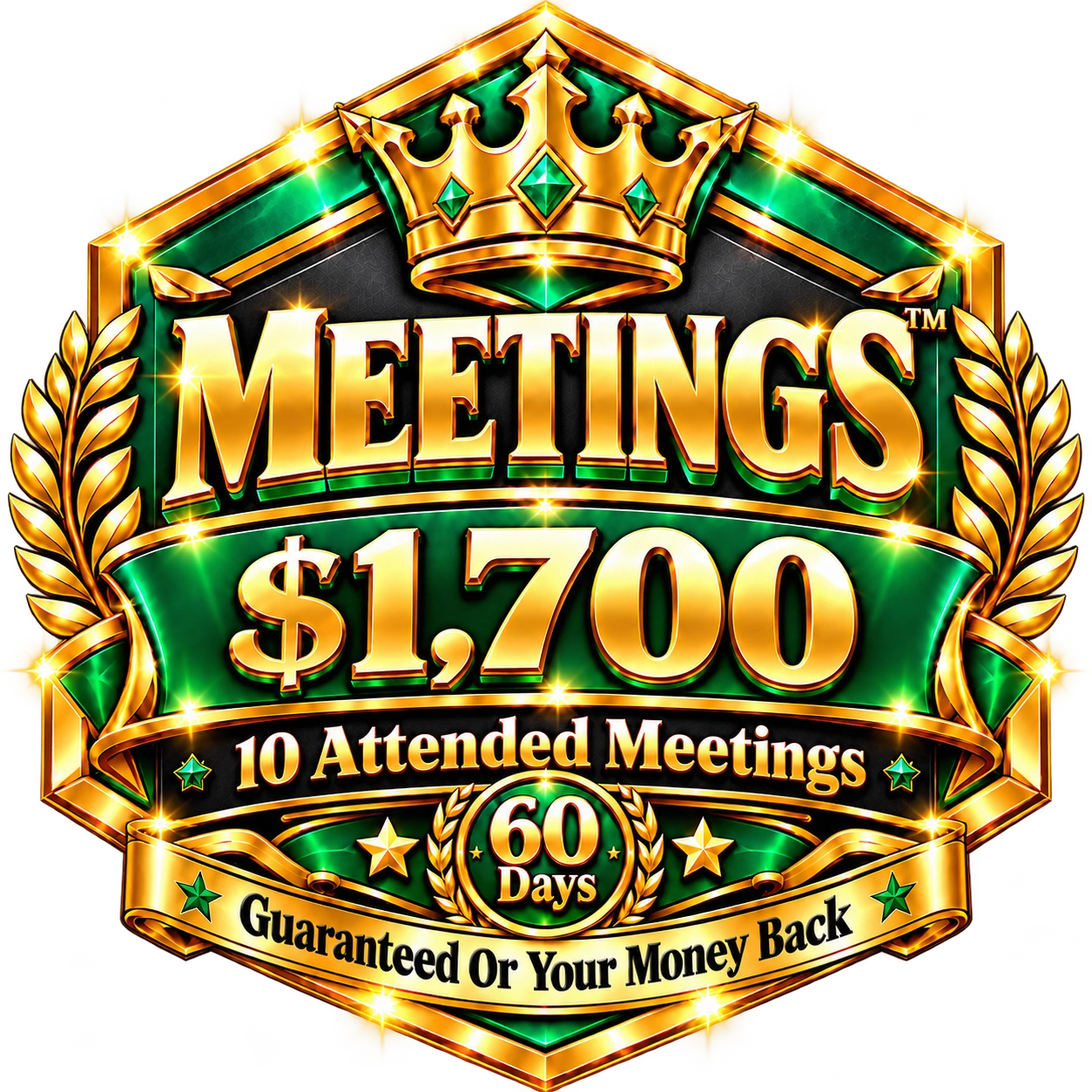 MEETINGS guarantee badge