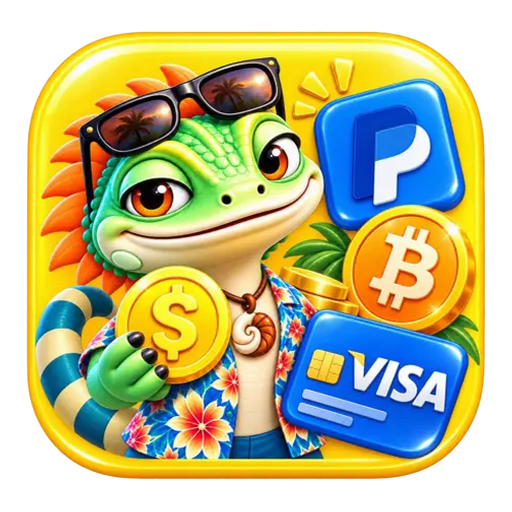Trustko product icon for Payments showing PayPal, Visa, cryptocurrency, dollar symbols, and multiple digital checkout options for customers.