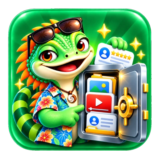 Trustko product icon for Proof Vault showing a secure vault containing testimonial cards, videos, screenshots, reviews, and reusable credibility assets.