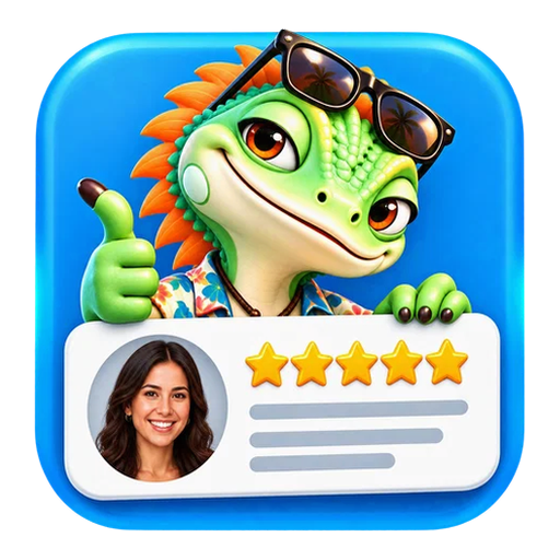 Trustko product icon for Testimonials showing customer portraits, ratings, proof cards, credibility signals, and visual evidence for businesses.